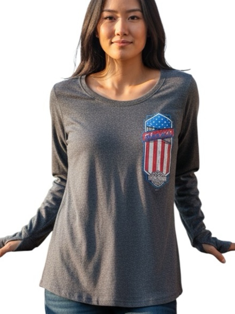 HARLEY-DAVIDSON: Sturgis 2019 Long Sleeve Graphic Shirt -Size Medium